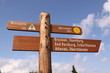 Wegweiser für Wanderer im Harz
