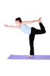 Woman in Yoga Position