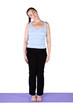 Woman in Yoga Position
