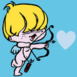 Cupid vector illustration. Valentines day cartoon Cupid vector illustration. Valentines day cartoon
