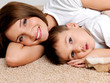 Portrait happy smiling  mother and the child