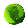 Illustration: Green Earth, covered with grass Green Earth, covered with grass