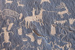 Indian petroglyph Newspaper Rock in Canyonlands