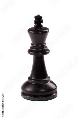 Photo: Chess game piece. Black King Chess game piece. Black King