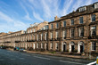 Paved street in Edinburg, UK Paved street in Edinburg, UK