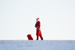 Weihnachtsmann am Horizont