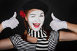 Happy mime portrait Happy mime portrait