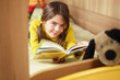 girl reading book
