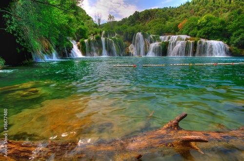 Waterfall in National Park Krka, Croatia