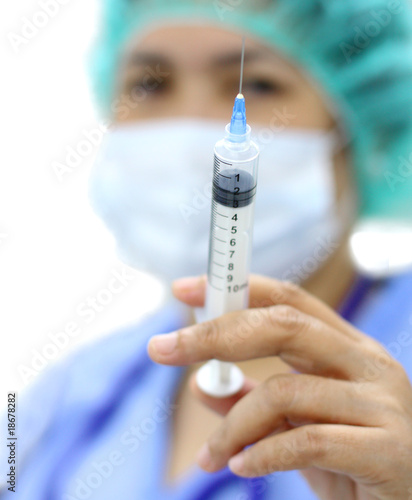 Photo: nurse with syringe nurse with syringe