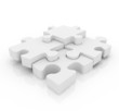 Jigsaw puzzle isolated