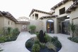 cactus garden and courtyard of Palm Springs home