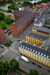 city from above Ñopenhagen, kind from the height of bird flight