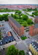 from above Copenhagen, kind from the height of bird flight