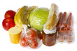purchase wrapped raw food isolated
