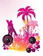 surfista en vector