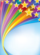Stripes star flowing Celebratory background.