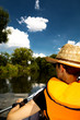 on the river