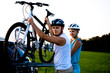 biking couple