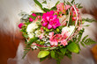 bride holding her wedding bouquet