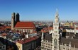 München Rathaus und Frauenkirche, Marienplatz