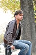 Young man on a bench #1
