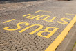 bus stop sign