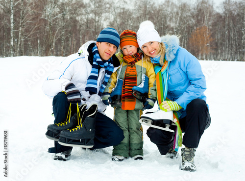 Photo: family going ice skating family going ice skating