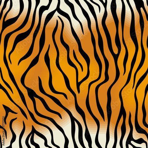 Seamless Texture Of Tiger Skin