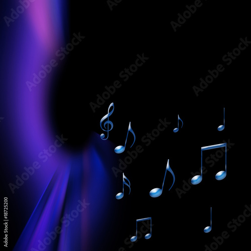Illustration: Purple Music background Purple Music background