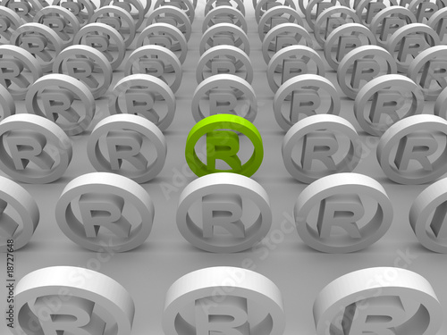 Illustration: Registered trademark symbols Registered trademark symbols
