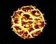 Details der Fotografie Planet  Explosion