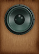 altavoz madera