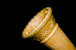 Macro ice cream cone