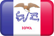 Iowa Flag Button