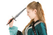 Elf girl with knife