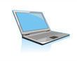 laptop isolated on white