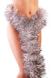 Woman in tinsel