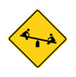 road sign - playground