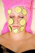 Beautiful woman with mask