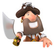 Pirate et panneau blanc