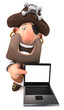 Pirate et ordinateur