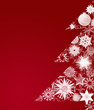 sapin de noël rouge