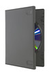 Open DVD case on white with clipping path