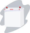 Illustration of a storage battery