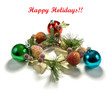 Christmas decoration and greeting