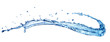 Blue water splash Blue water splash