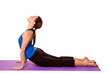 Woman in Yoga Position Woman in Yoga Position