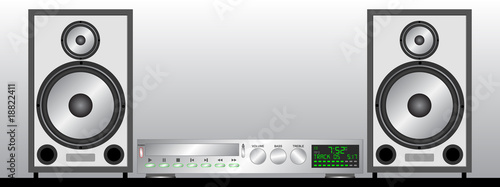 Vector: Stereo system Stereo system