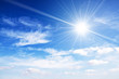 Sun and blue sky